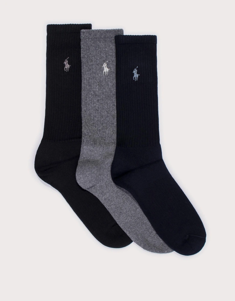 3 Pack of Stretch Crew Socks