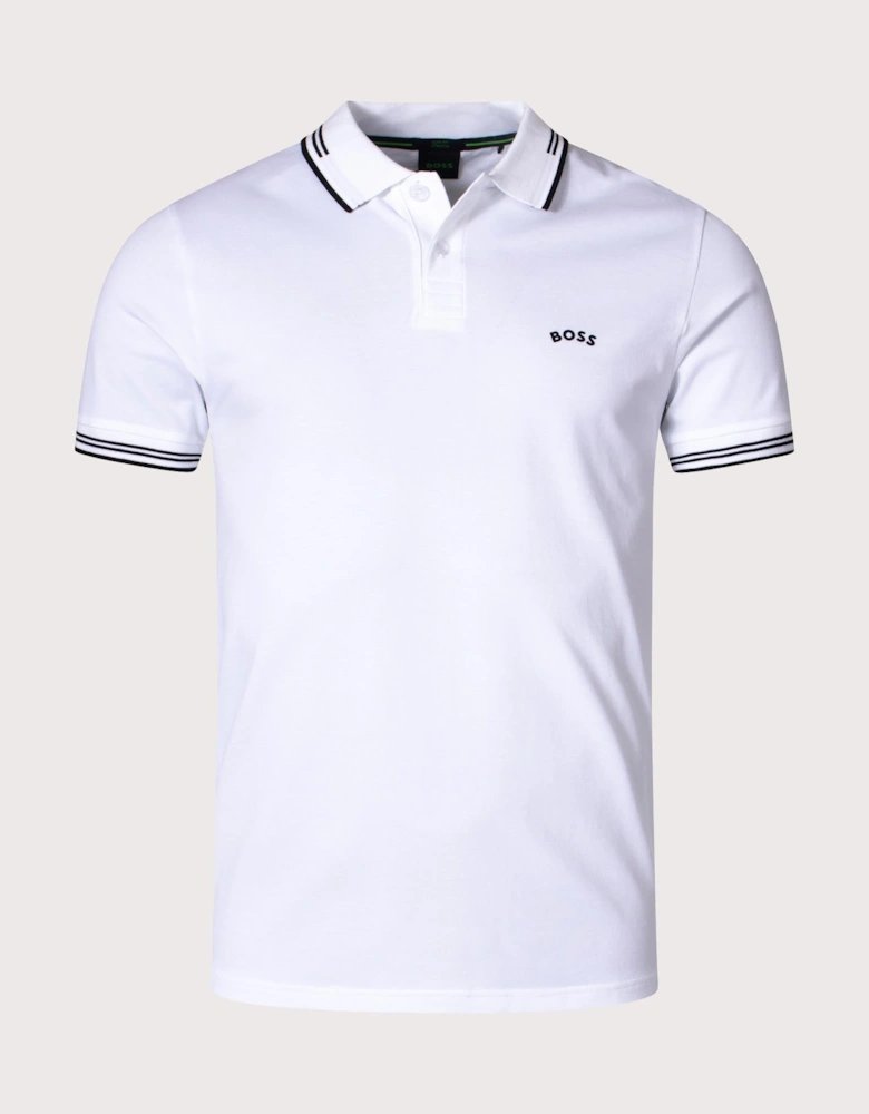 Slim Fit Paul Curved Logo Polo Shirt