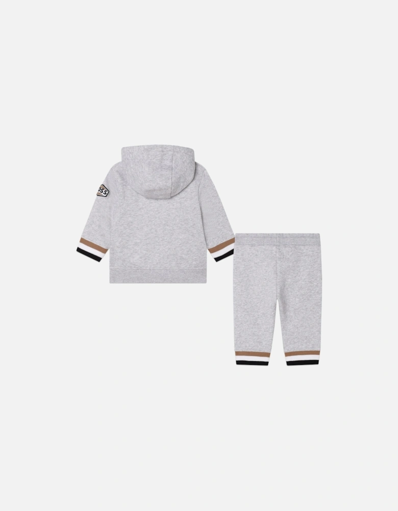 Boss Baby Boys Logo Hoodie in Grey