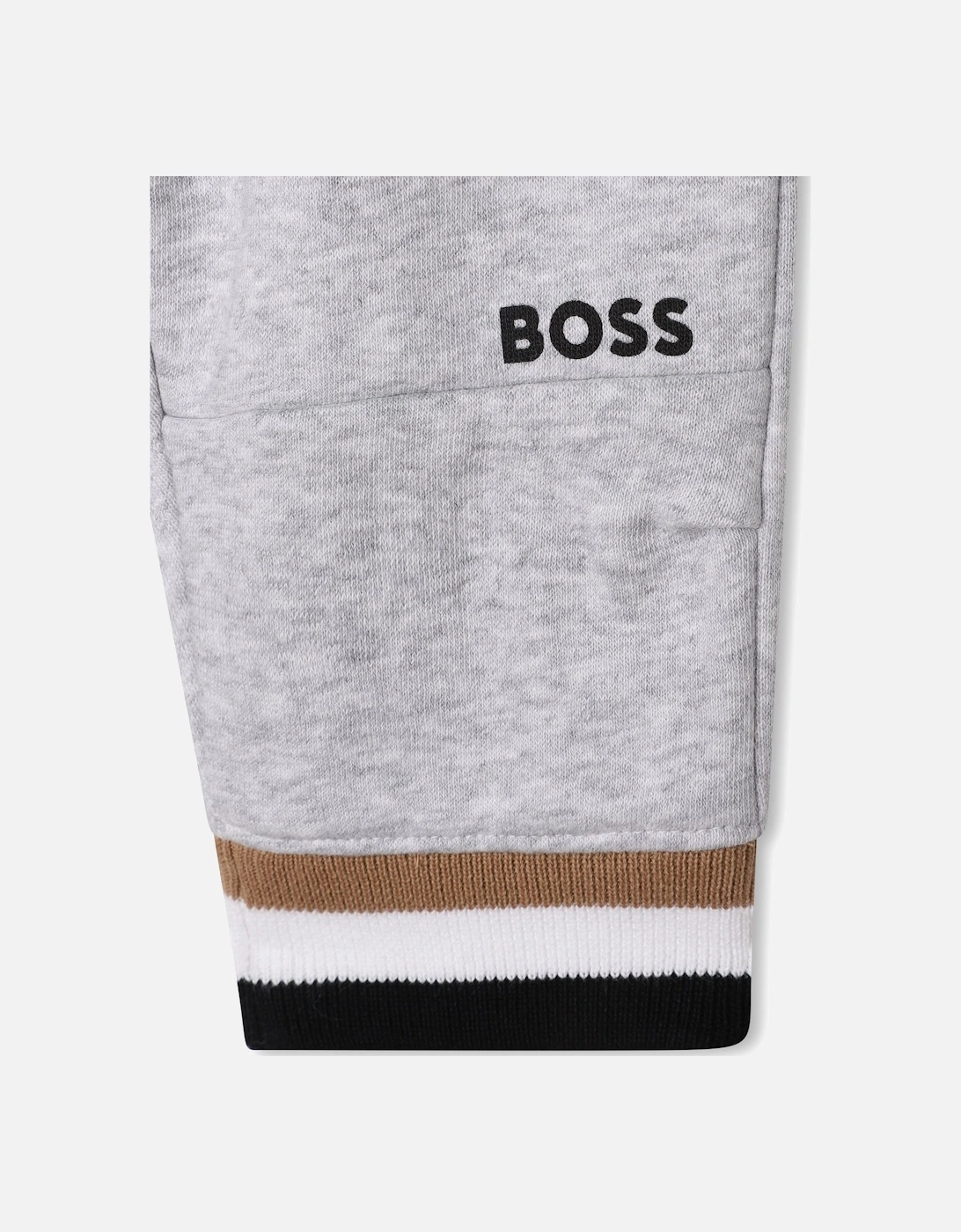 Boss Baby Boys Logo Hoodie in Grey