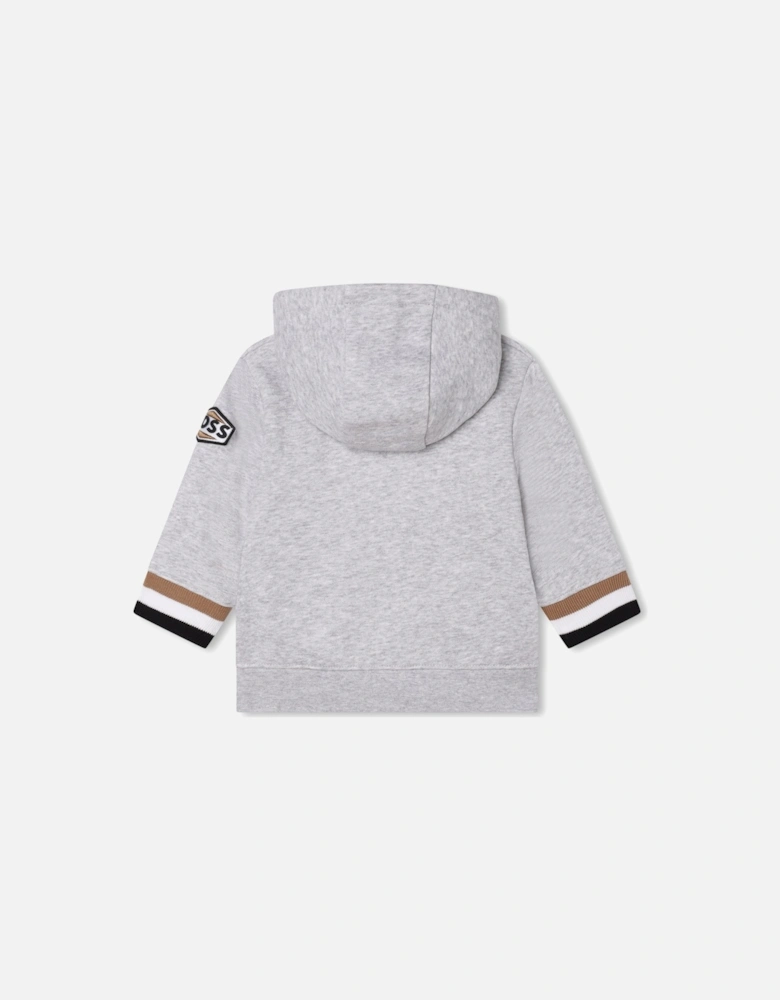 Boss Baby Boys Logo Hoodie in Grey