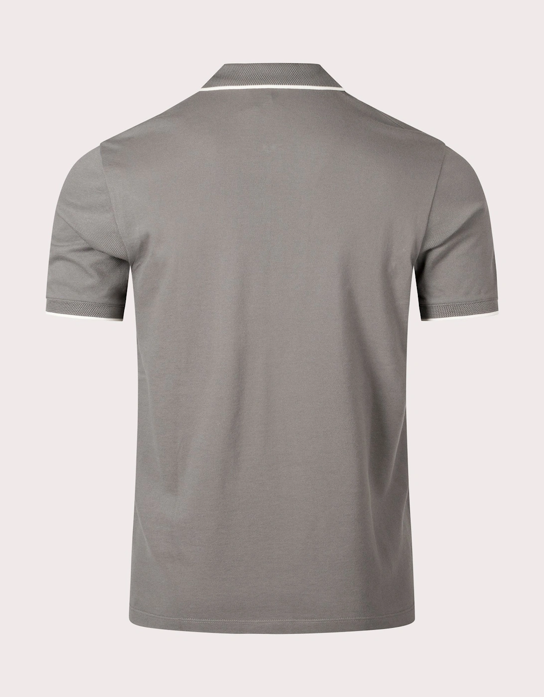 Quarter Zip Tipped Polo Shirt