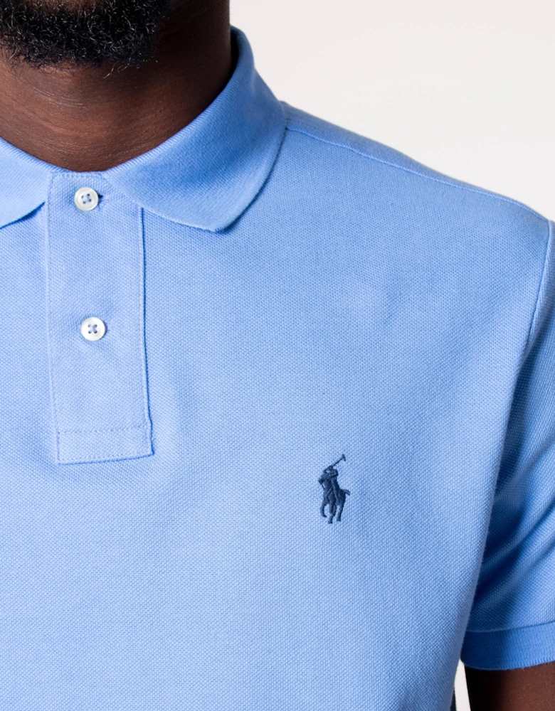 Custom Slim Fit Mesh Polo Shirt