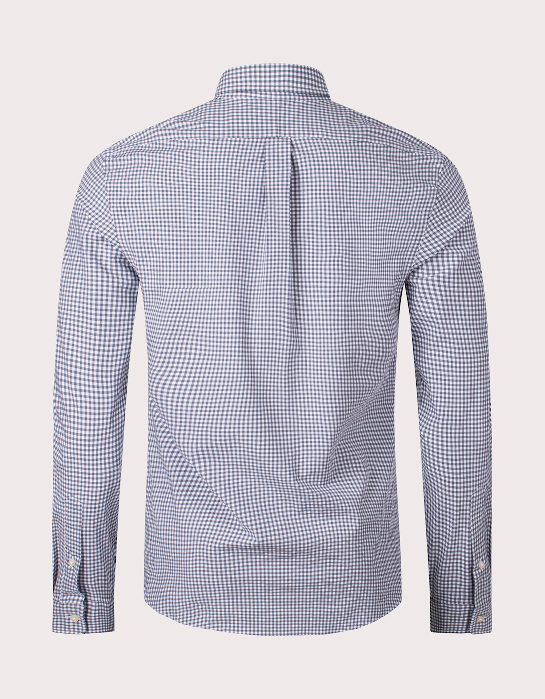 Slim Fit Gingham Stretch Poplin Shirt