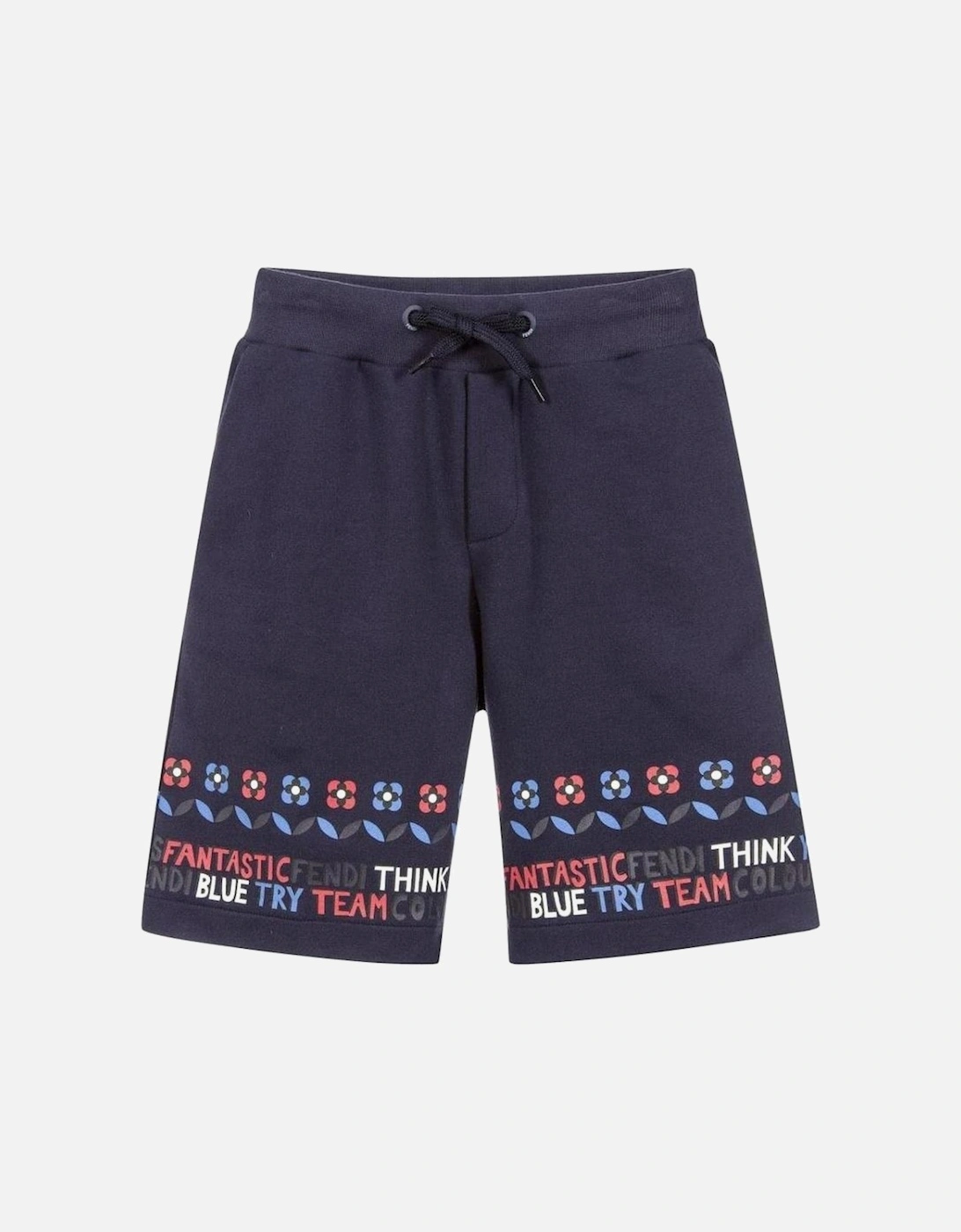 Navy Blue Bandana Print Shorts, 3 of 2