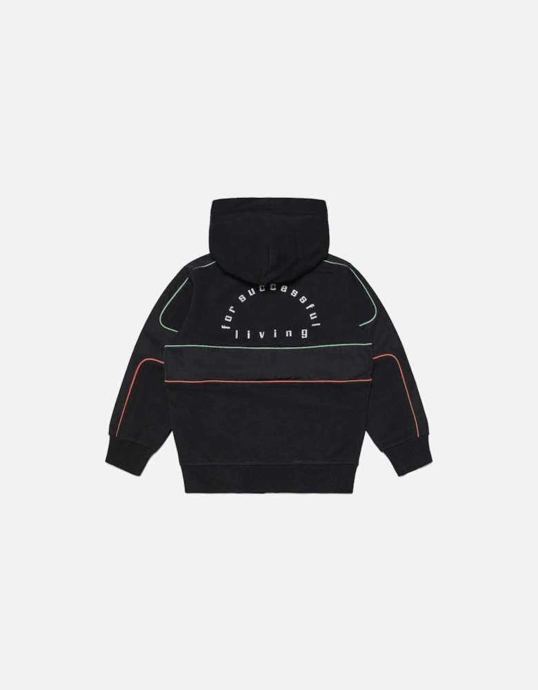 Boys Black Slainzip Sweatshirt