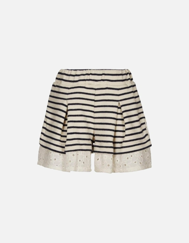 Girls Stripe Bow Shorts