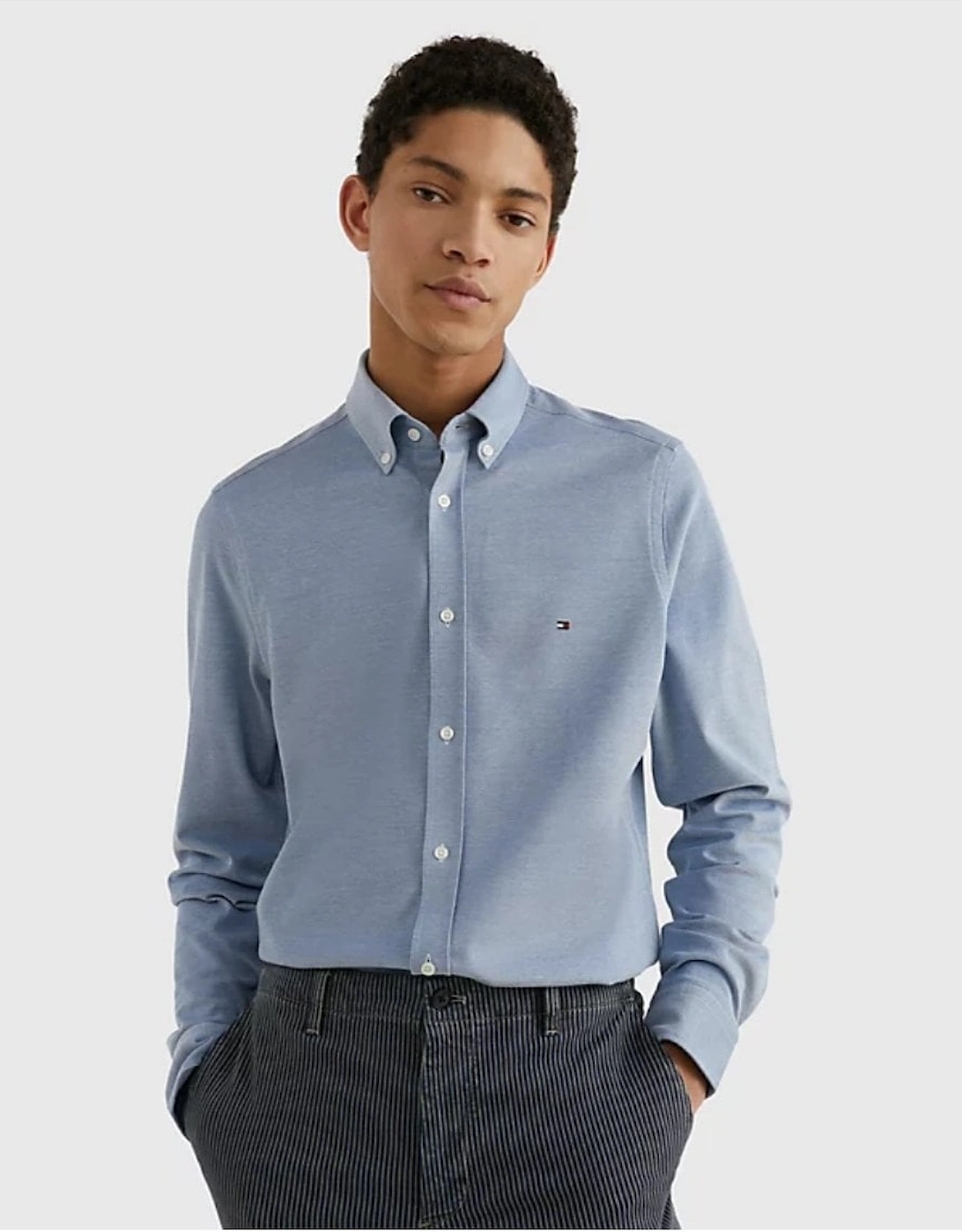 1985 Knitted Long Sleeve Mens Slim Fit Shirt, 5 of 4