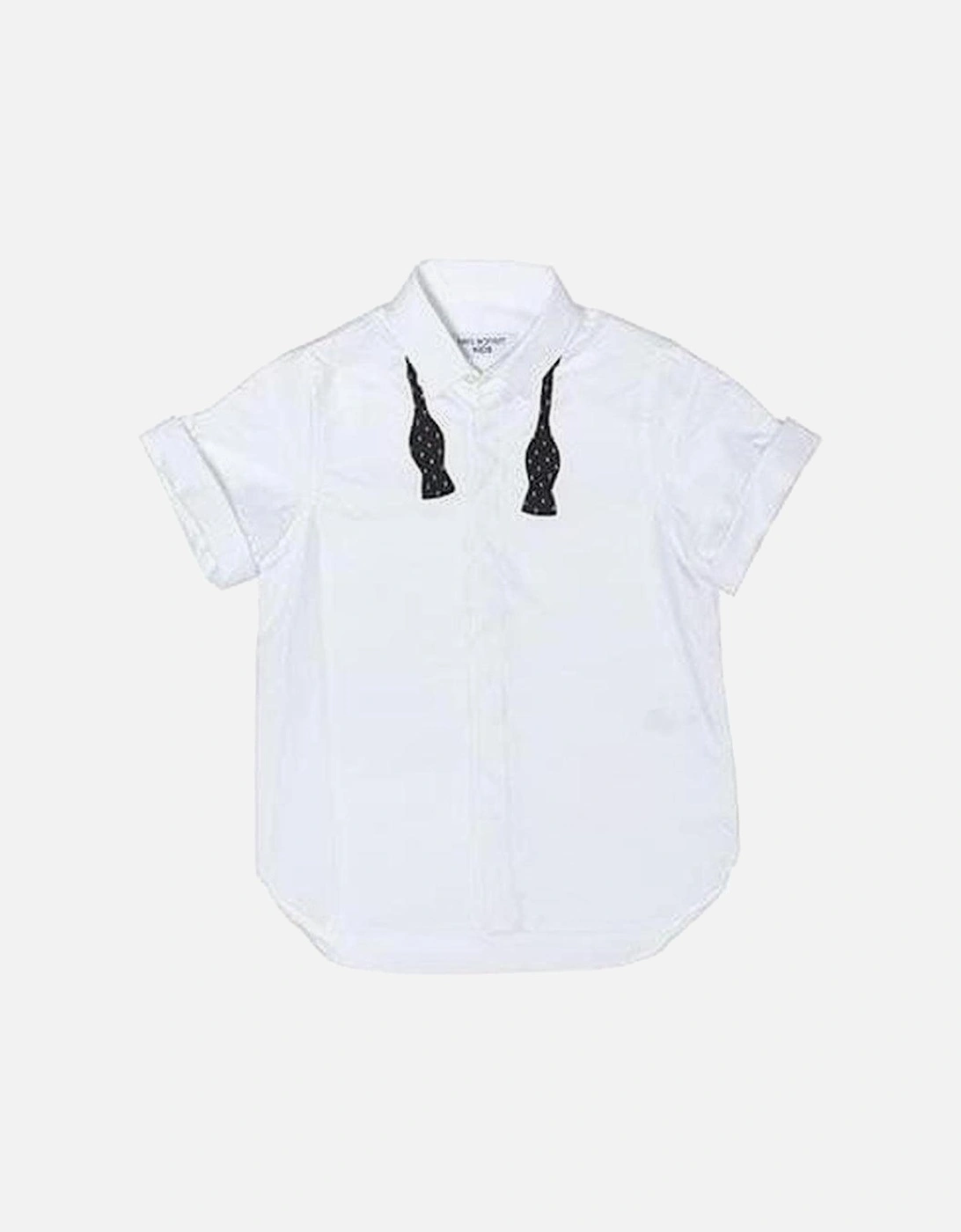 Boys White Shirt With Bow Tie Print, 2 of 1