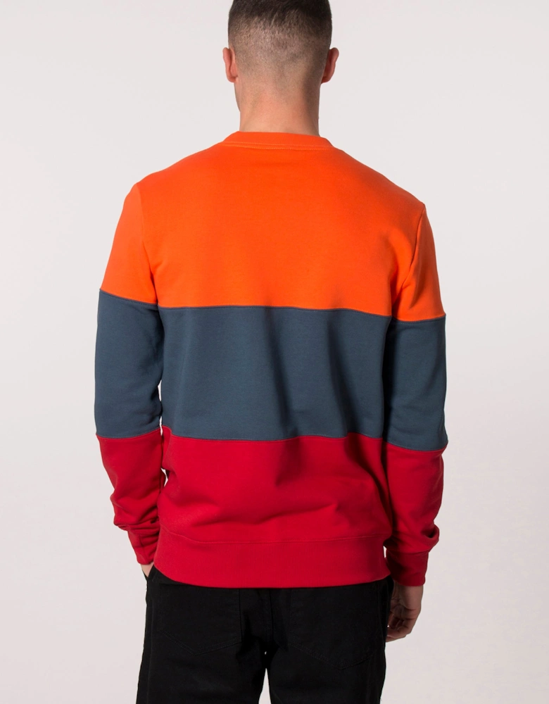 Colour Block Stripe Sweatshirt