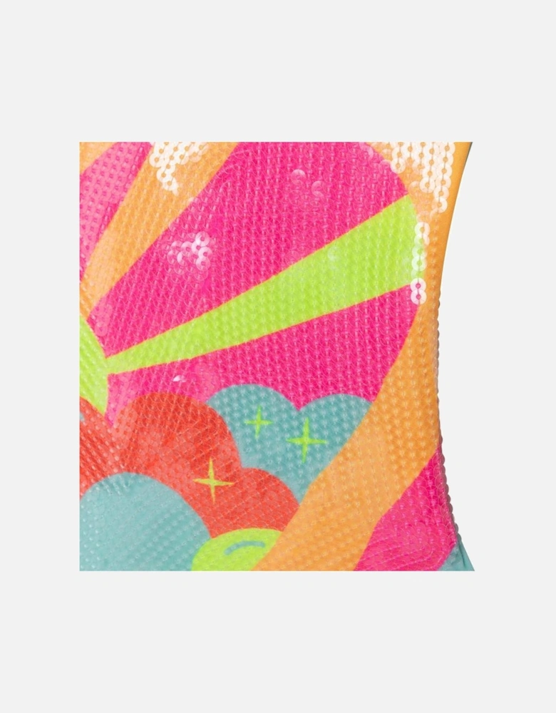 Girls Multicoloured Swimming Costume