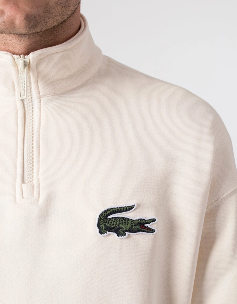 Quarter Zip Organic Cotton Sweatshirt