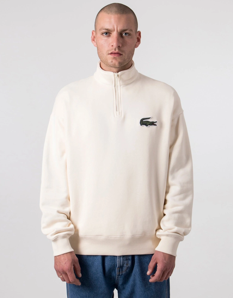 Quarter Zip Organic Cotton Sweatshirt