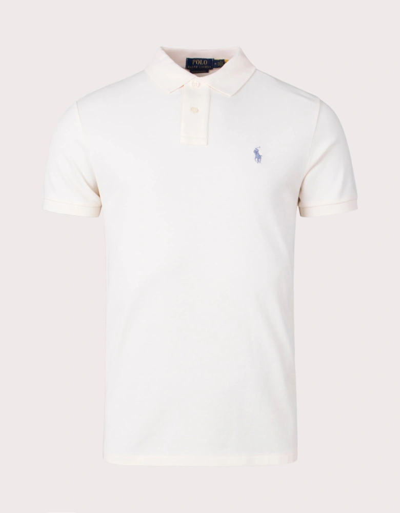 Custom Slim Fit Mesh Polo Shirt