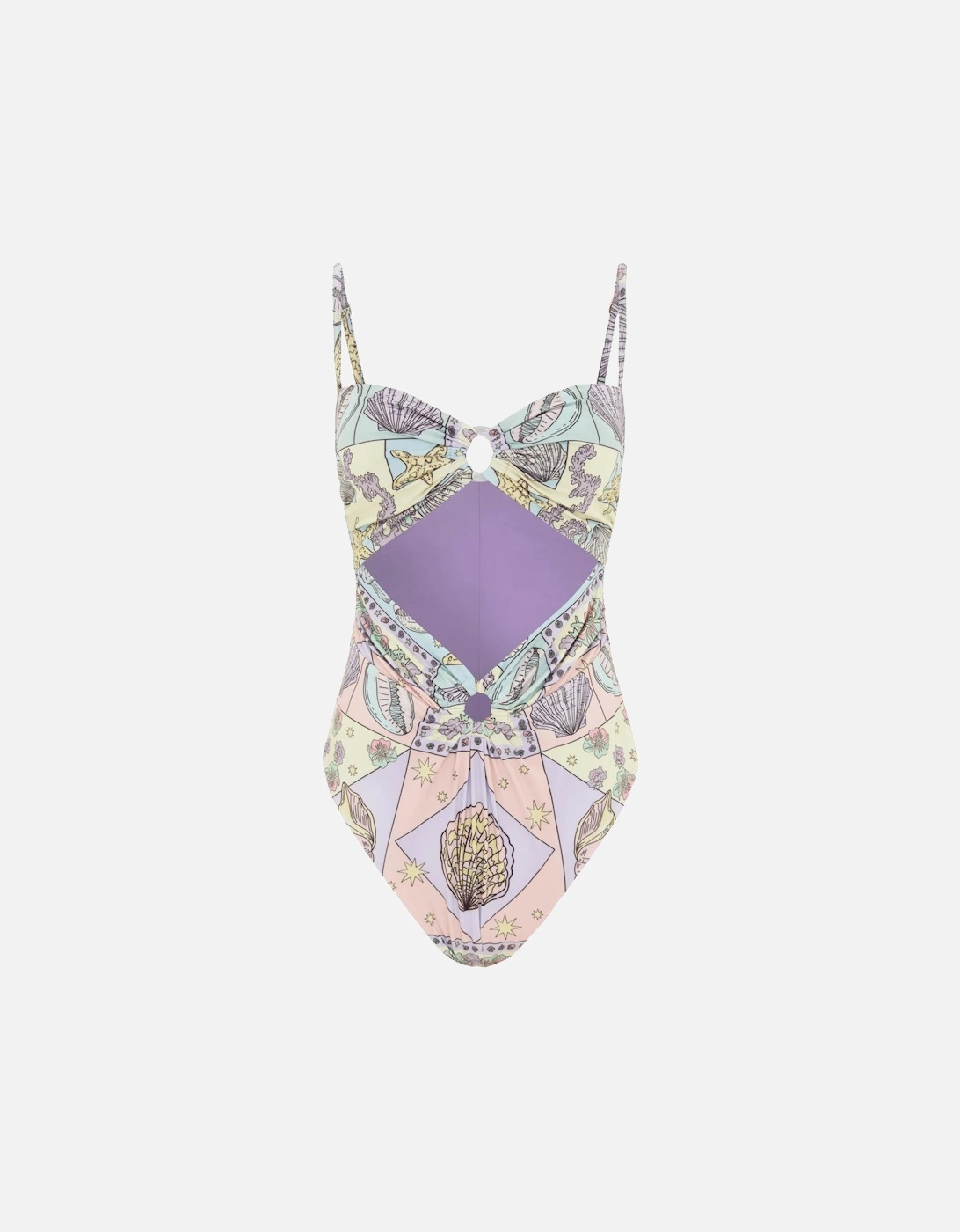 Moira High Leg Chic Cut-Out Lilac Swimsuit, 5 of 4