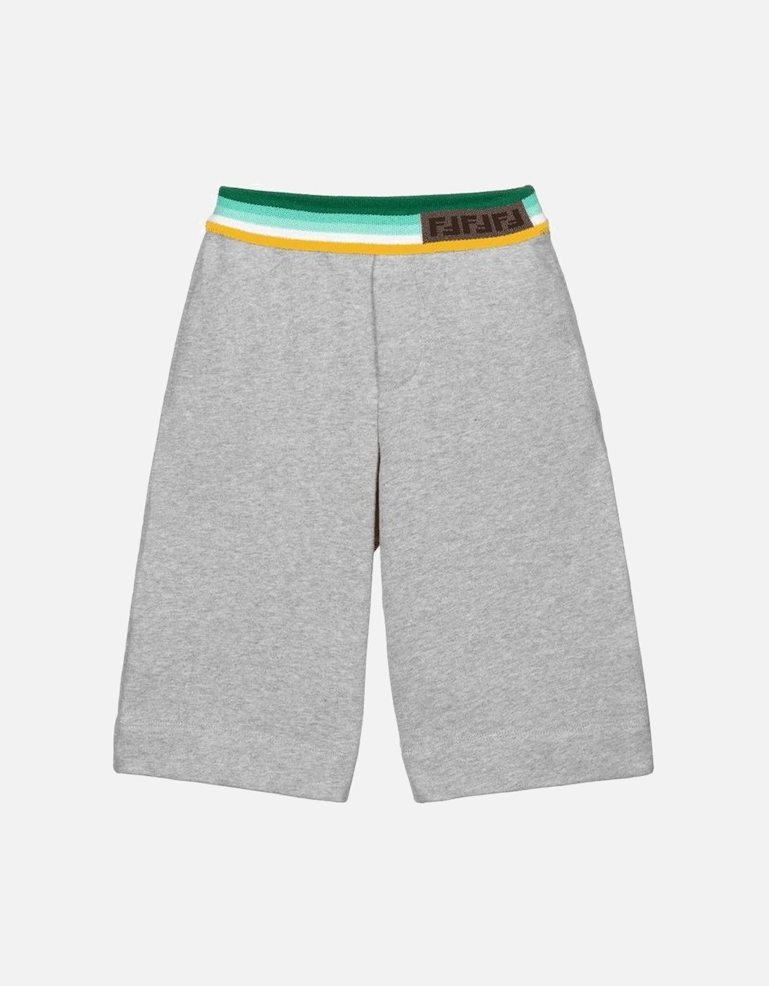Boys Grey FF Logo Trim Shorts, 2 of 1