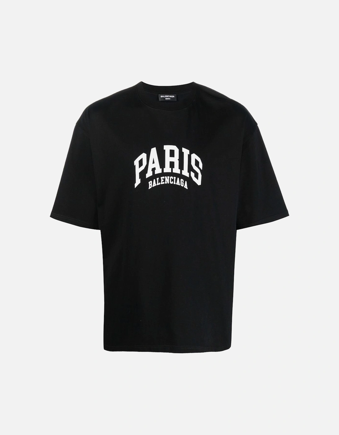 Paris Logo Cotton T-shirt Black, 6 of 5