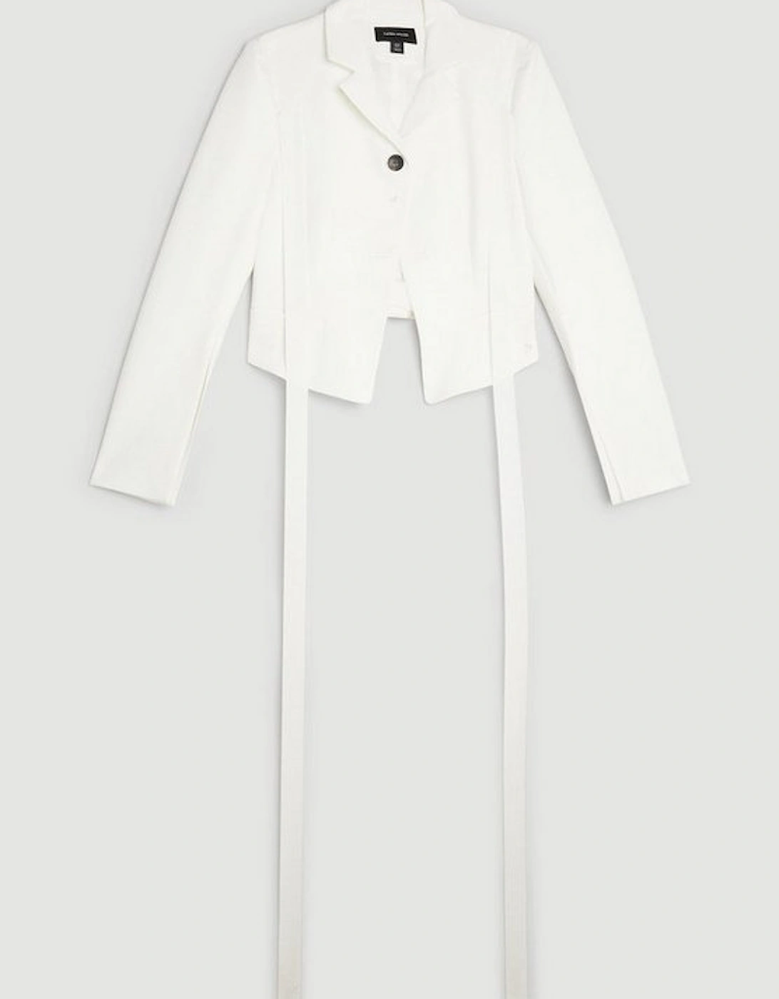 The Founder Tailored Compact Stretch Tie Detail Jacket