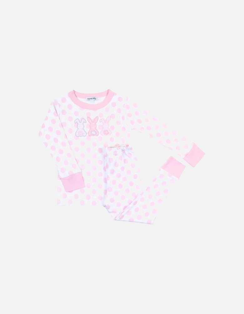 Girls Pink Bunny Pyjama