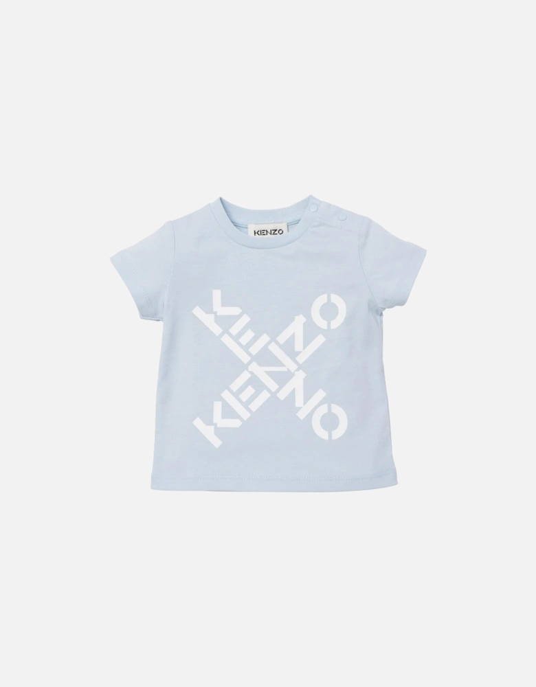 Baby Boys Blue Cross Logo T-Shirt