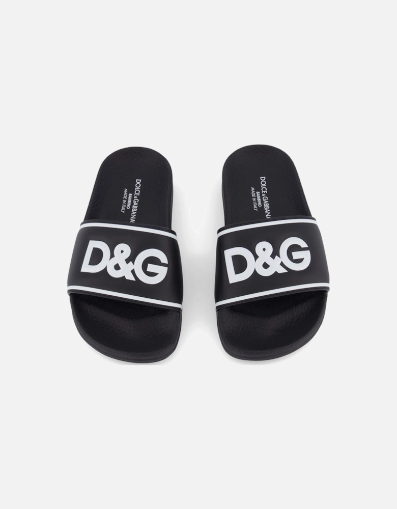 Boys Logo Sliders Black