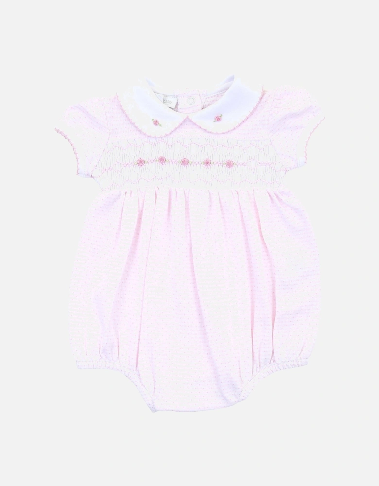 Girls Maddy and Michael's Classics Smocked Collared Bubble
