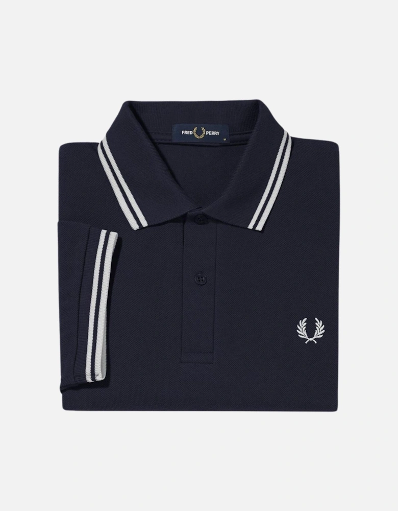 M3600 Twin Tipped FP SS Polo - Navy/White
