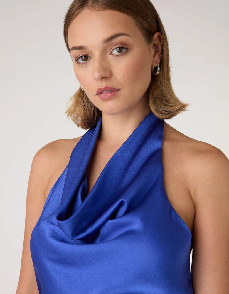 Jaguar Tie Back Top in Cobalt