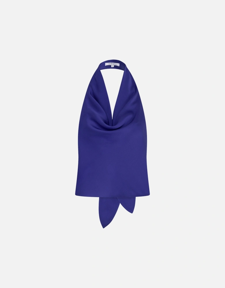 Jaguar Tie Back Top in Cobalt