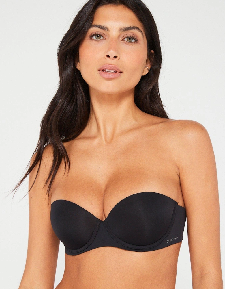 Strapless Push Up Bra - Black