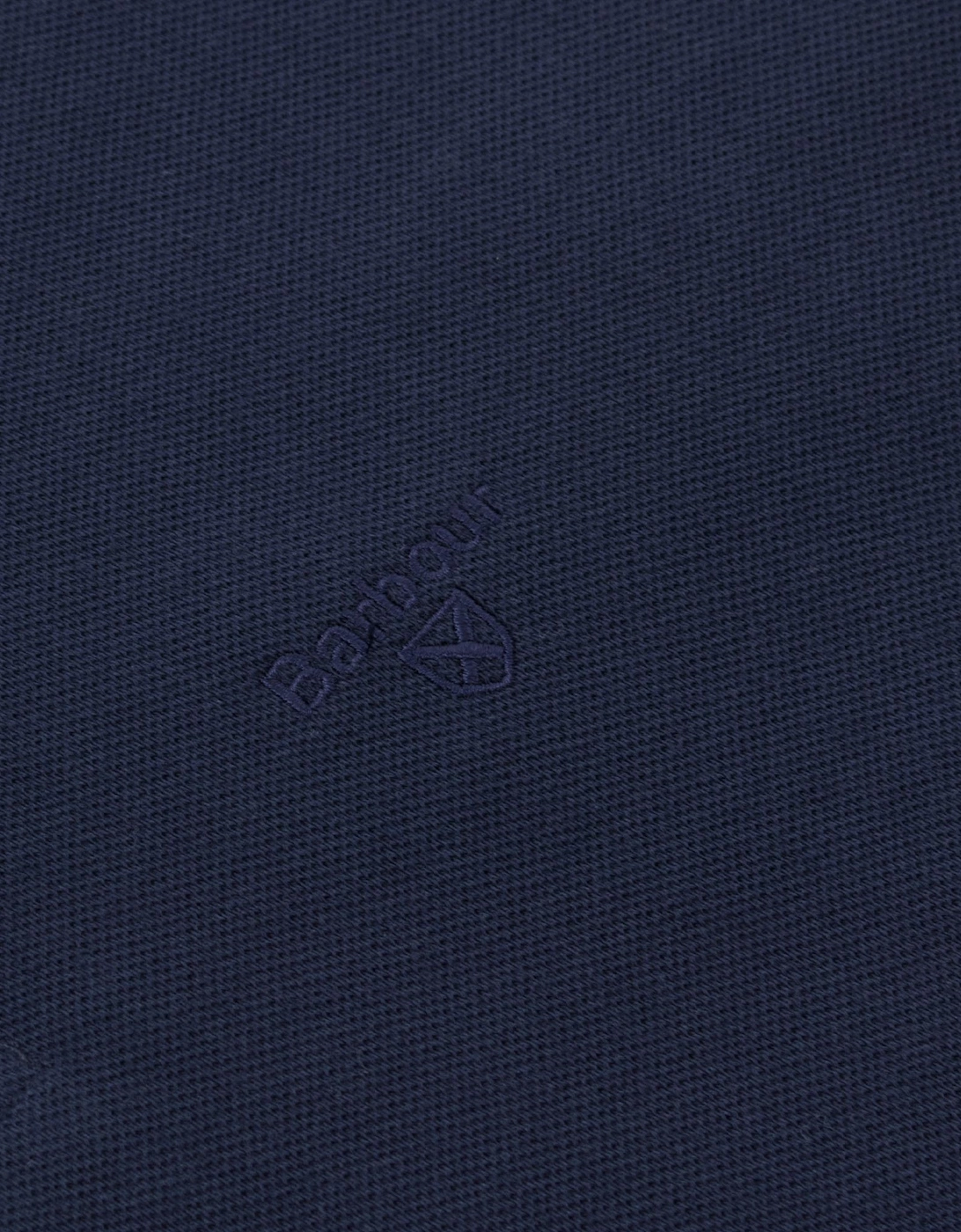 Long Sleeve Tartan Placket Polo Shirt