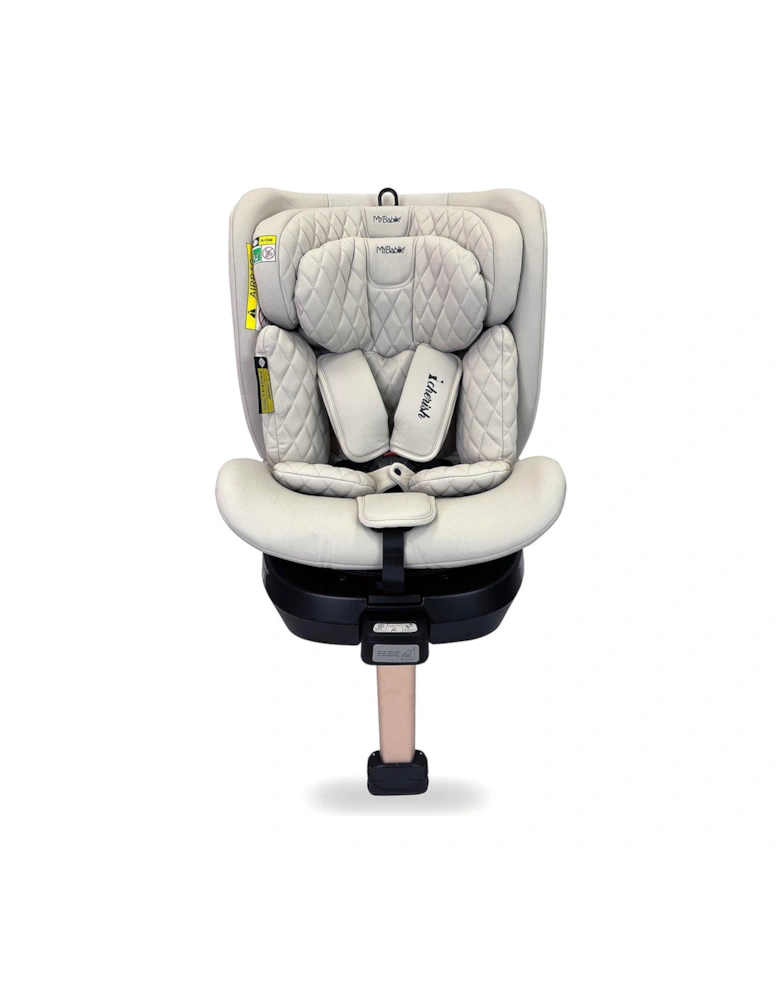 Group 0+/1/2/3 Spin iSize Stone Car Seat
