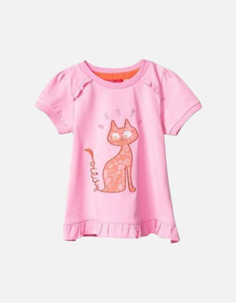 Girls Pink Tootoo short sleeve T-shirt