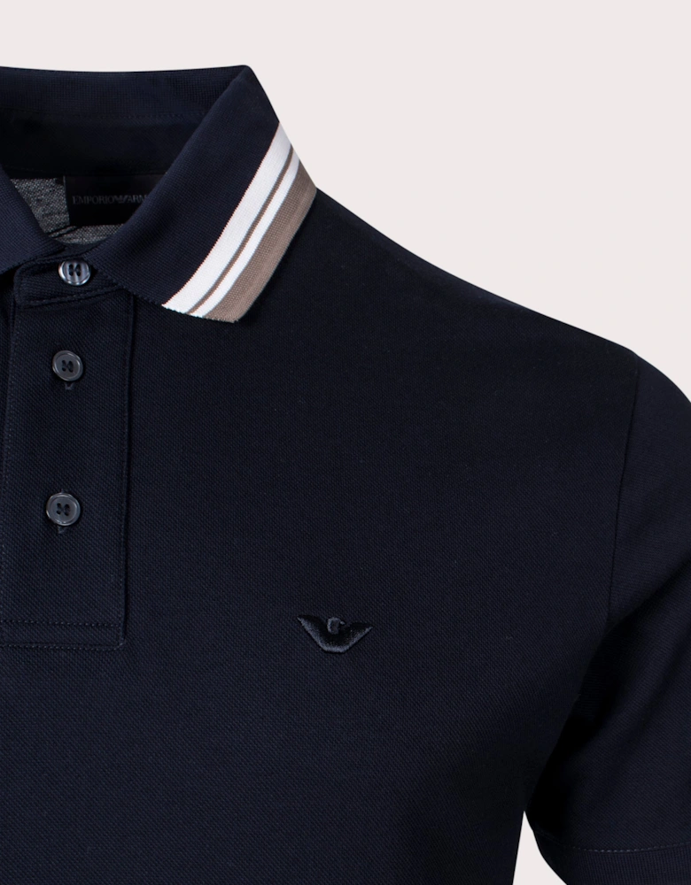 Tipped Collar Polo Shirt