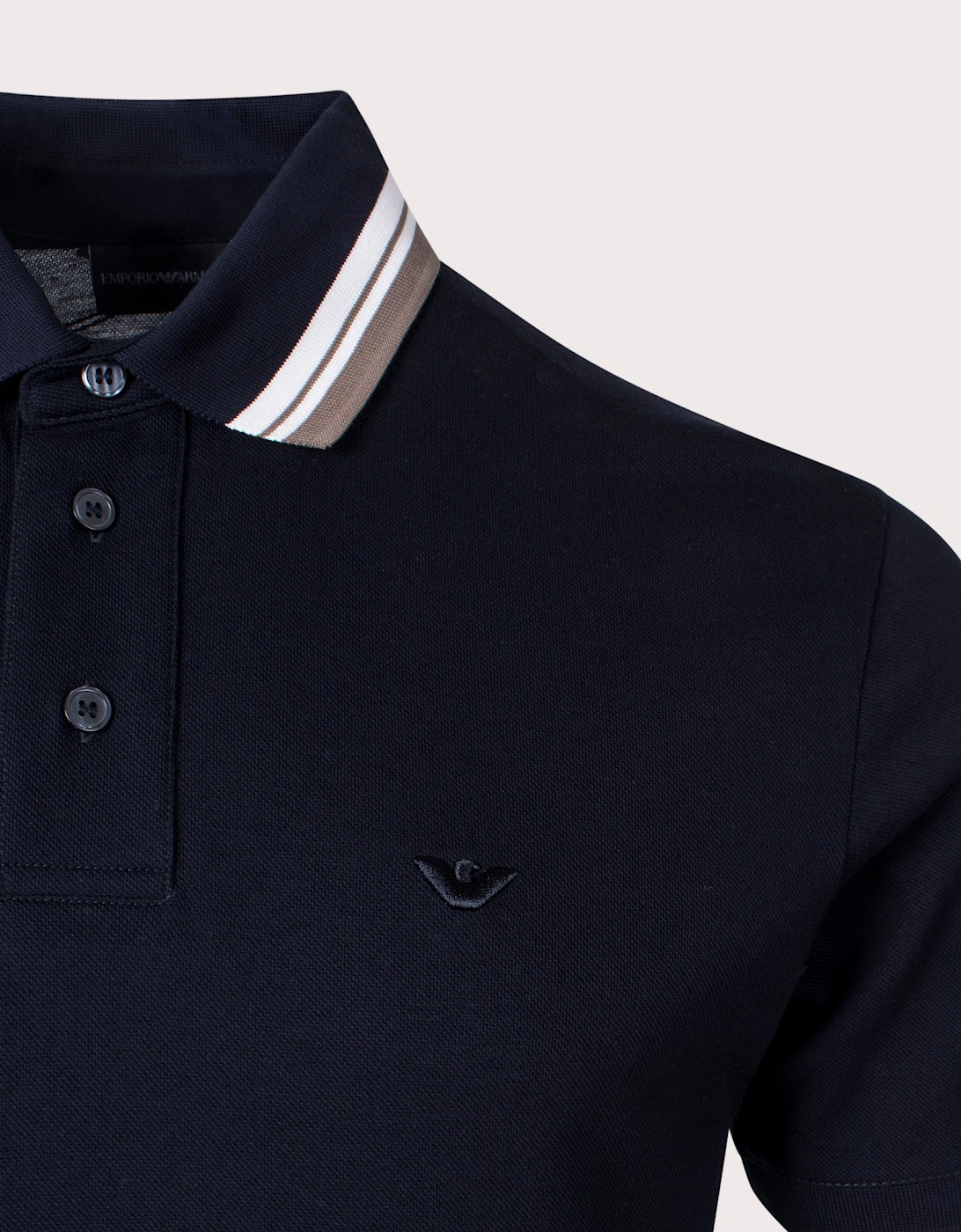 Tipped Collar Polo Shirt