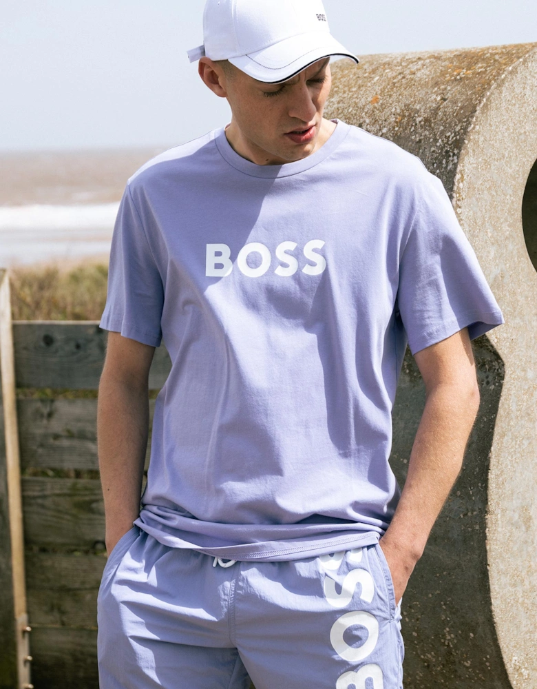 Contrast Logo RN T-Shirt