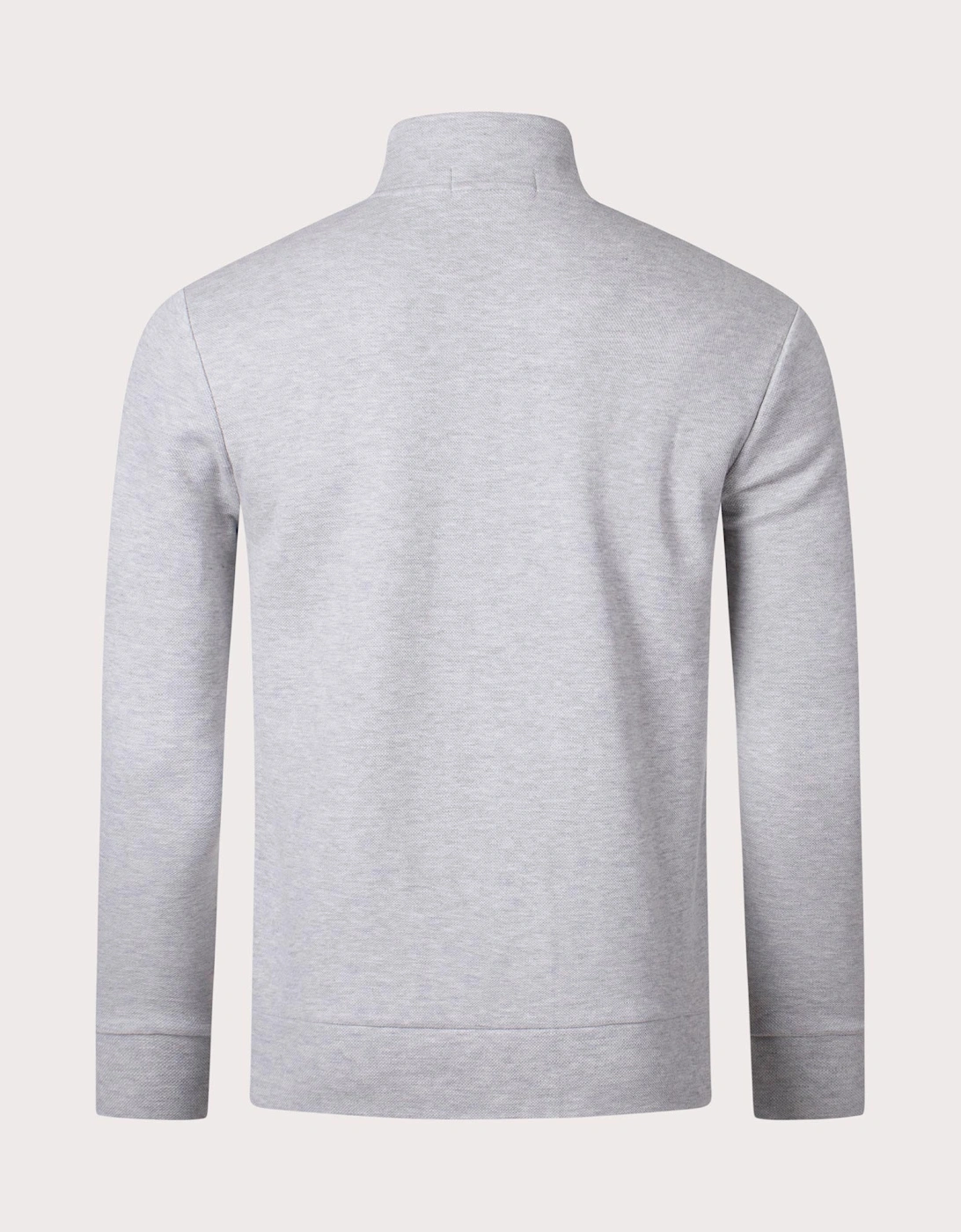 Double Knit Mesh Quarter Zip Sweatshirt