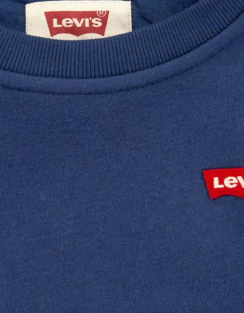 Levis kids logo crewneck sweatshirt blue