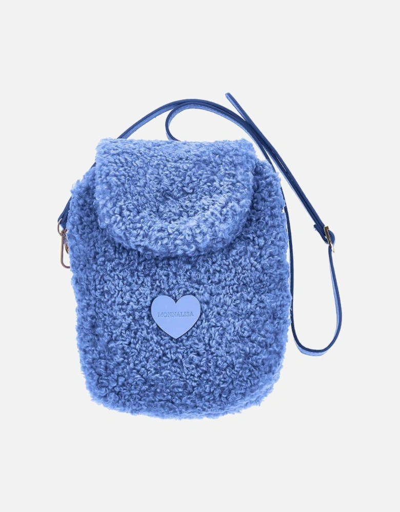 Girls Blue Teddy Bag