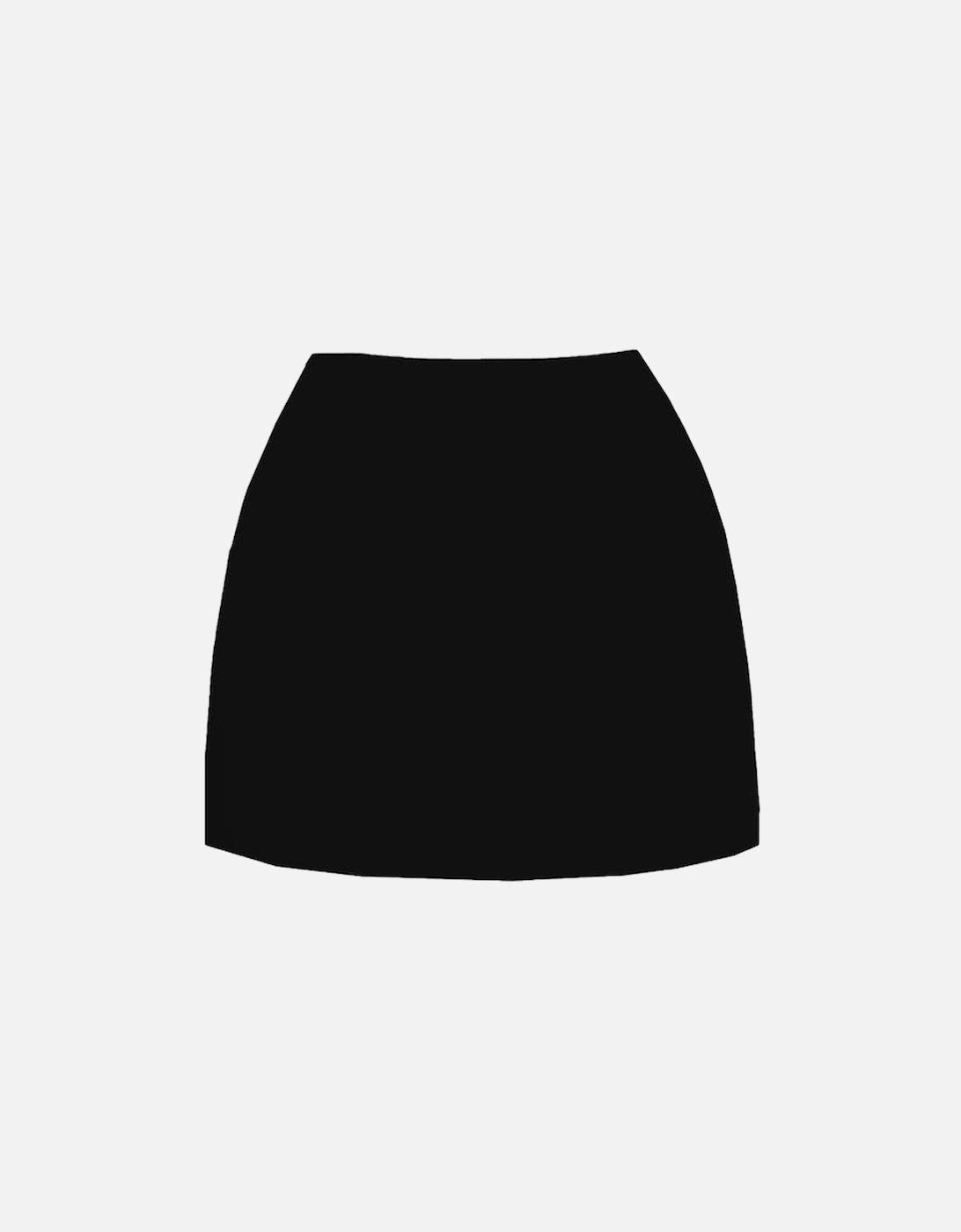 Callie Co-ord Luxe Mini Skirt Black