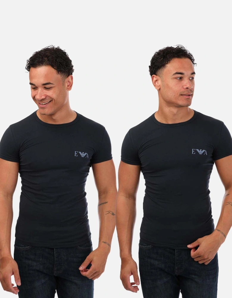 Mens 2 Pack Lounge Crew T - Shirts