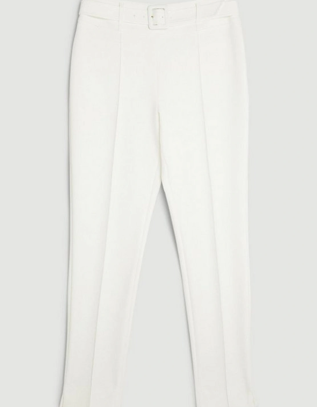 The Founder Tailored Compact Stretch High Waist Slim Leg Trousers