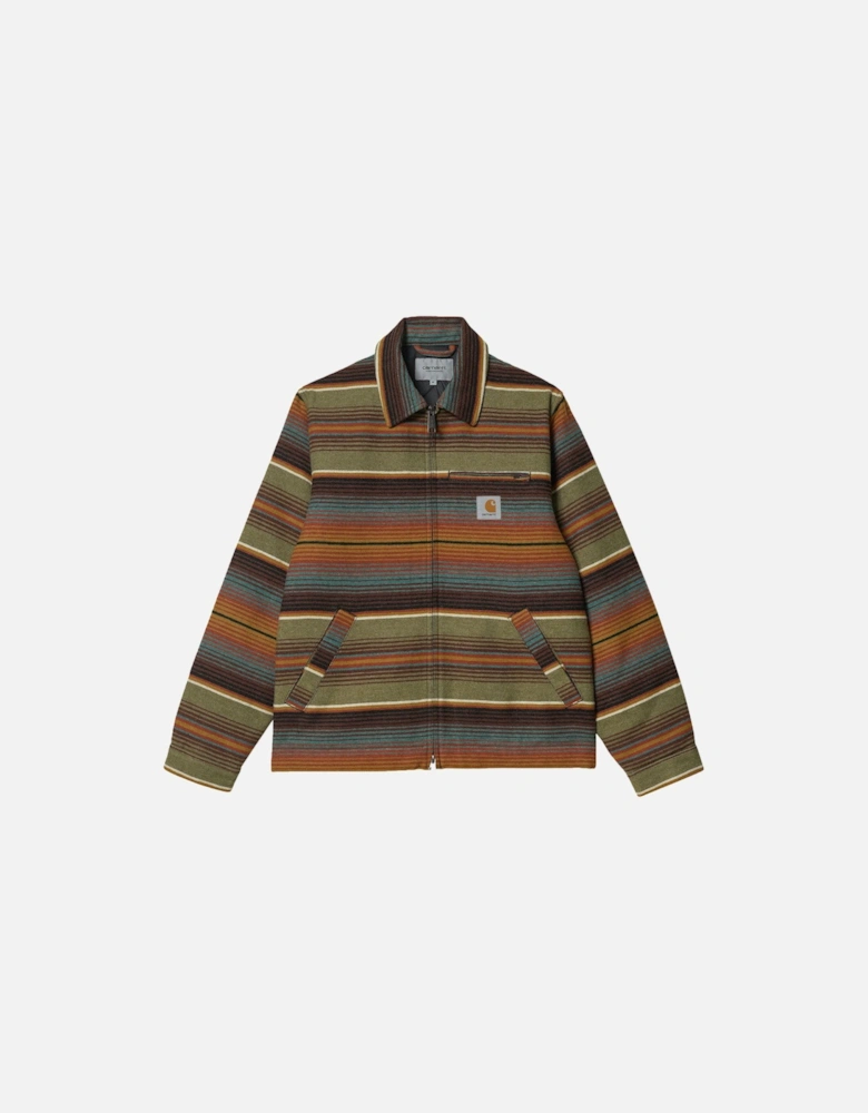 Carhartt-WIP Detroit Tucson Jacket -Tuscon Stripe Dollar Green