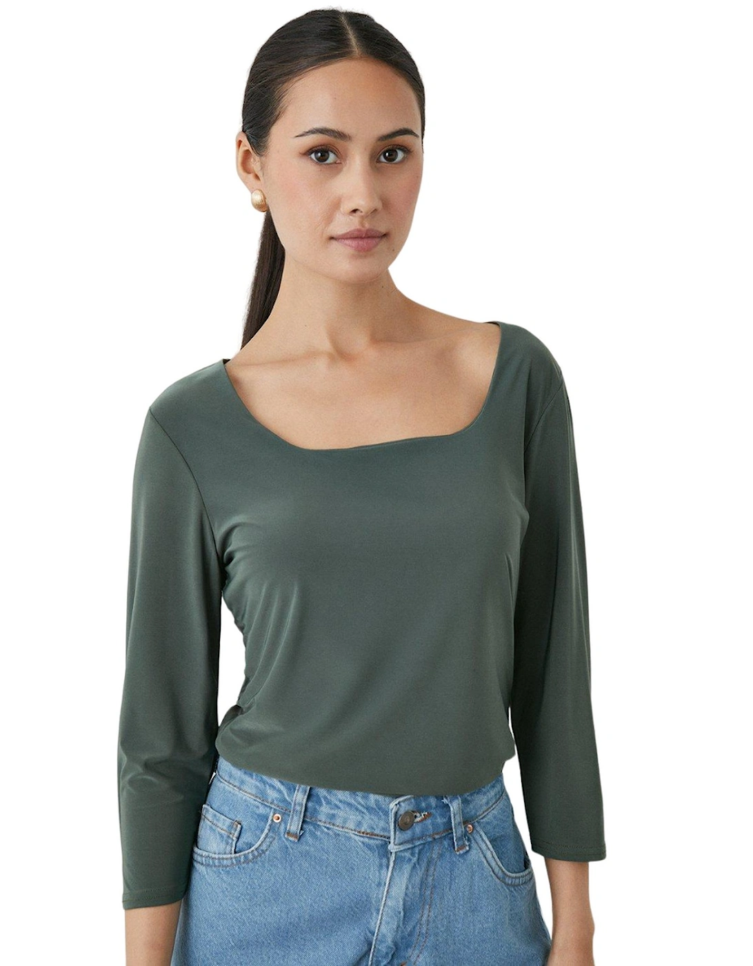 Womens/Ladies Soft Touch 3/4 Sleeve Top, 5 of 4