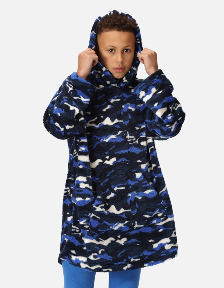 Childrens/Kids Cosy Camo Poncho