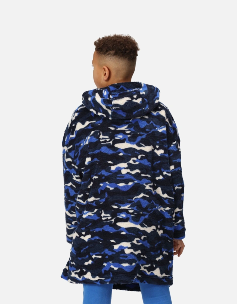 Childrens/Kids Cosy Camo Poncho