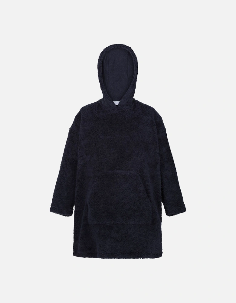Childrens/Kids Cosy Plain Hooded Poncho