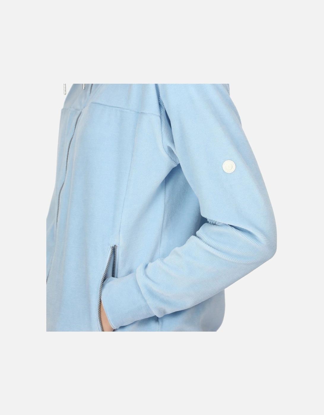 Womens/Ladies Velour Full Zip Fleece Jacket