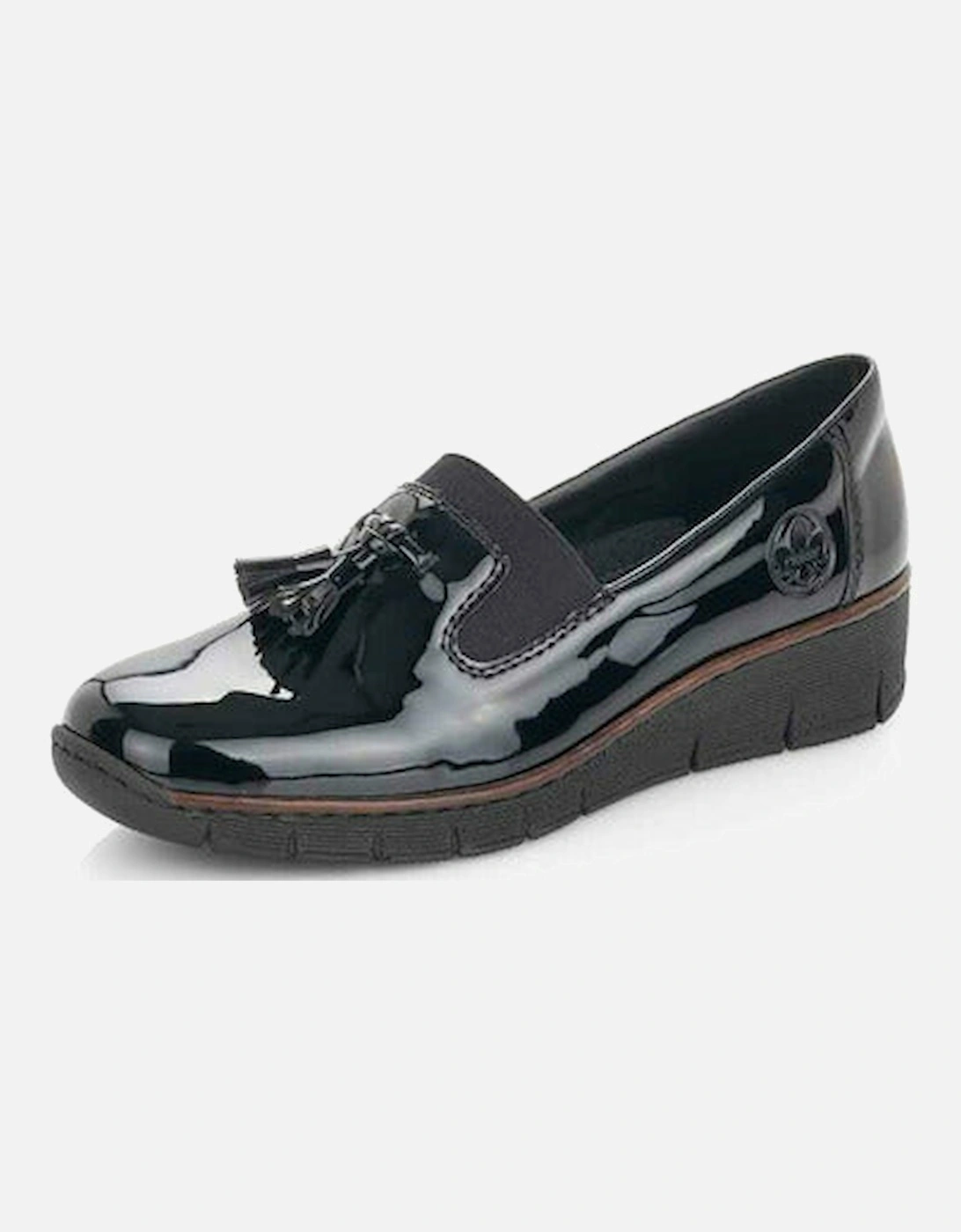 Rieker Women's Black Slip On Shoe 53751-00 - Size: 4