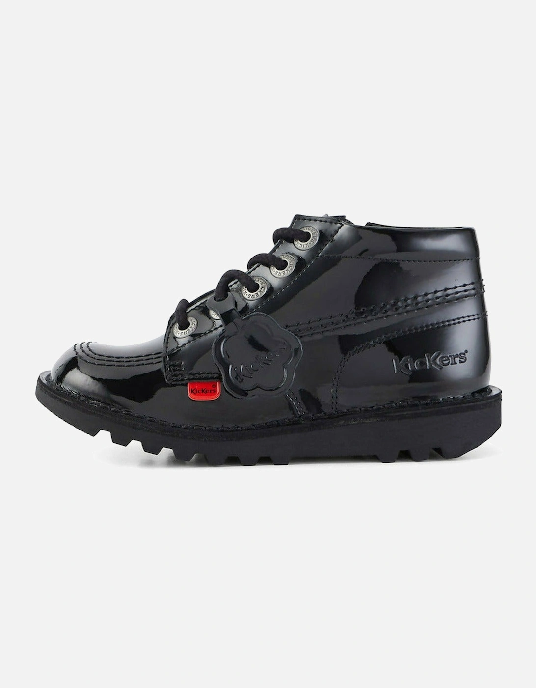 Kick Hi Zip black patent